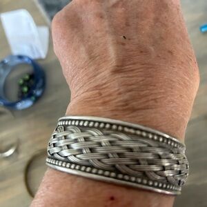 1 inch silver cuff bracelet